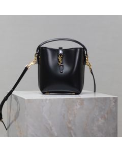 YSL LE 37 mini in shiny leather