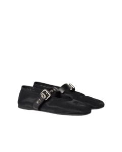 MIU MIU Mesh fabric ballerinas