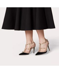 Valentino PATENT ROCKSTUD CAGED PUMP 