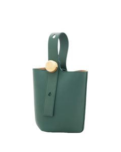 LOEWE Mini Pebble bucket in smooth calfskin
