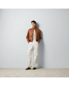 Gucci Leather bomber jacket