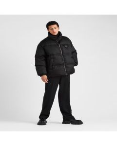Prada Medium-length Re-Nylon down jacket