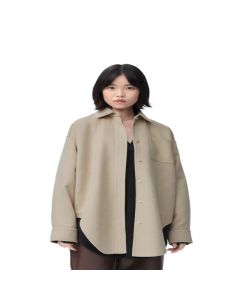 LOEWE Overshirt in wool and cashmere