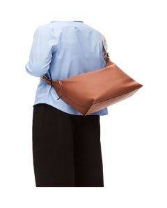 LOEWE Cubi Crossbody bag in supple smooth calfskin and jacquard