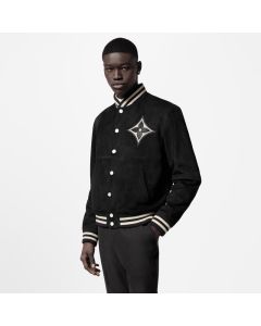 LV Embellished Lambskin Bomber Blouson
