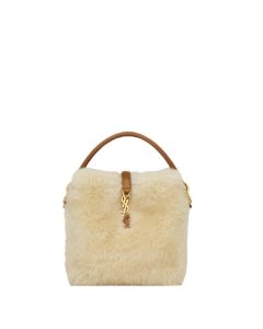 YSL LE 37 mini in shearling