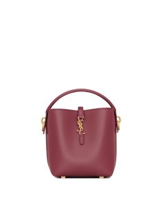 YSL LE 37 mini in shiny leather