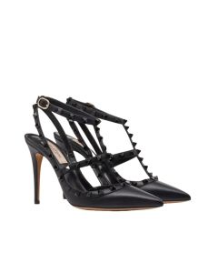 Valentino ROCKSTUD ANKLE STRAP PUMP WITH TONAL STUDS