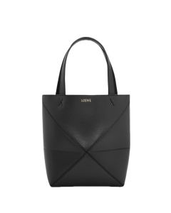 LOEWE Mini Puzzle Fold tote in shiny calfskin