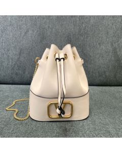 Valentino MINI BUCKET BAG IN NAPPA WITH VLOGO SIGNATURE CHAIN