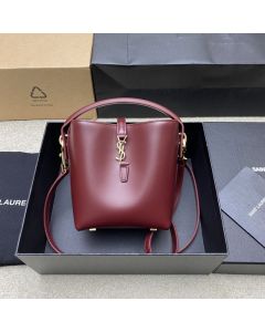 YSL LE 37 mini in shiny leather