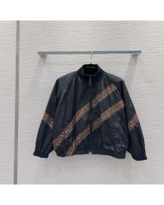 LV Monogram Stripe Zip-Up Jacket 