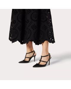Valentino ROCKSTUD ANKLE STRAP PUMP WITH TONAL STUDS