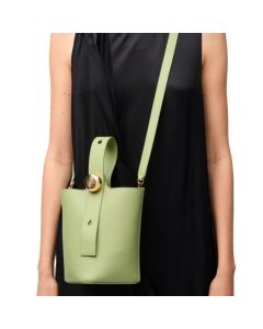 LOEWE Mini Pebble bucket in smooth calfskin