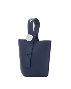 LOEWE Mini Pebble bucket in smooth calfskin