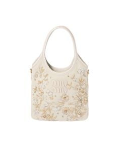 MIU MIU IVY embroidered gabardine bag