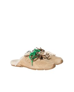 New Balance X Miu Miu 530 SL bleached suede sneaker mules