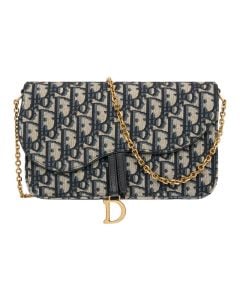 Dior Medium Saddle Pouch with Chain
