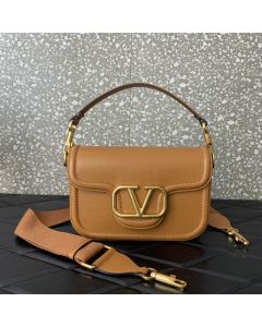 VALENTINO GARAVANI ALLTIME GRAINY CALFSKIN SHOULDER BAG