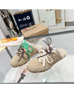 New Balance X Miu Miu 530 SL bleached suede sneaker mules