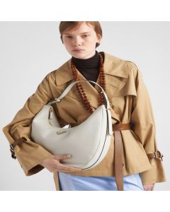 Prada Arqué large leather shoulder bag