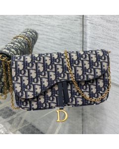 Dior Medium Saddle Pouch with Chain