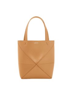 LOEWE Mini Puzzle Fold tote in shiny calfskin
