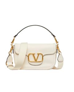 VALENTINO GARAVANI ALLTIME GRAINY CALFSKIN SHOULDER BAG