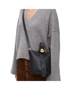 LOEWE Mini Pebble bucket in smooth calfskin