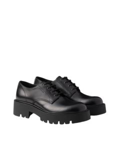 Prada Brushed leather derby shoes