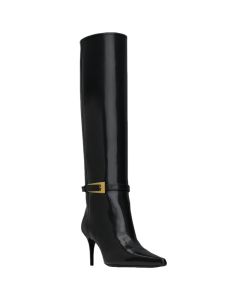 YSL LEE boots in glazed leather