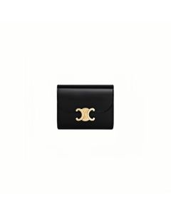 Celine SMALL FLAP WALLET TRIOMPHE IN PATENT CALFSKIN