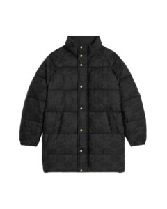 Celine long triomphe down jacket in lightweight nylon