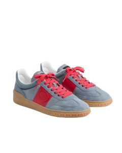 Valentino UPVILLAGE LOW TOP SNEAKER IN SPLIT LEATHER AND CALFSKIN NAPPA