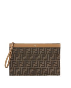 FENDI FF Jacquard Flat Pouch Medium