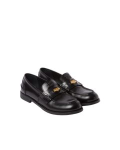 MIU MIU Brushed leather penny loafers