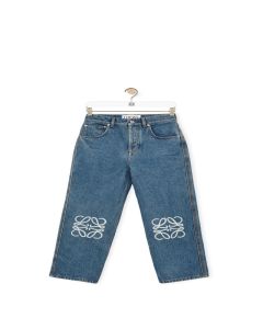 LOEWE Anagram cropped jeans in denim