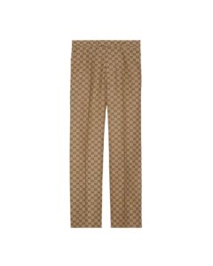 Gucci GG linen blend canvas pants