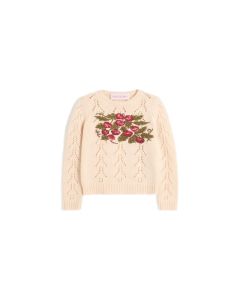 Valentino EMBROIDERED WOOL SWEATER