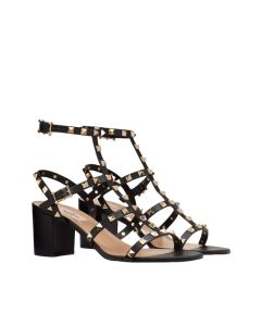 Valentino ROCKSTUD CALFSKIN ANKLE STRAP SANDAL