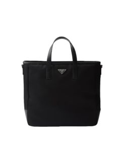 Prada Re-Nylon and Saffiano leather tote bag