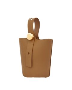 LOEWE Mini Pebble bucket in smooth calfskin