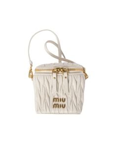 MIU MIU Matelassé nappa leather micro bag