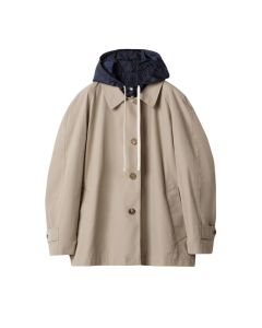 MIU MIU Panama cotton and technical pongé blouson jacket