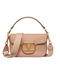 VALENTINO GARAVANI ALLTIME GRAINY CALFSKIN SHOULDER BAG