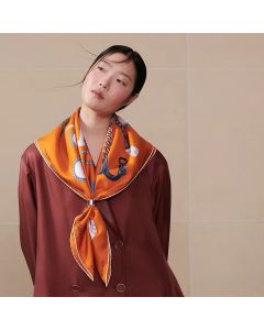 Hermès Nous Sommes Inseparables scarf 90