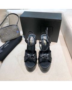 YSL BIANCA Platform sandals in smooth leather