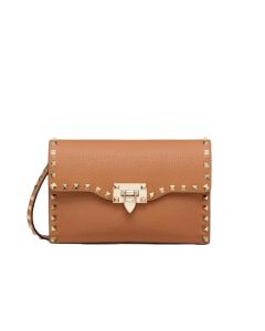Valentino SMALL ROCKSTUD GRAINY CALFSKIN CROSSBODY BAG