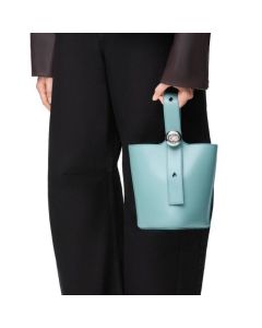LOEWE Mini Pebble bucket in smooth calfskin