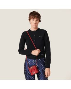MIU MIU Matelassé nappa leather micro bag